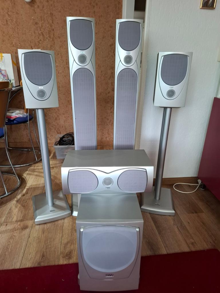 Heco 5.1 Surround Homecinema set met Sony Receiver, Audio, Tv en Foto, Home Cinema-sets, Ophalen, Gebruikt, 70 watt of meer, 5.1-systeem