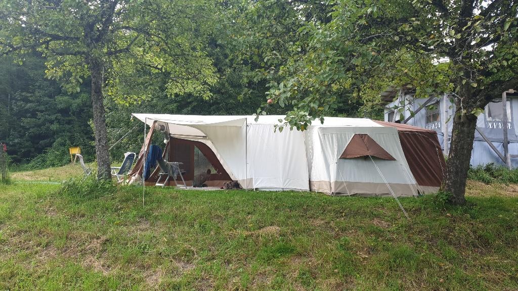 Verlengde! Combi Camp Country vouwwagen uit 2011, Caravans en Kamperen, Ophalen, Combi-Camp, Beige, Aanwezig