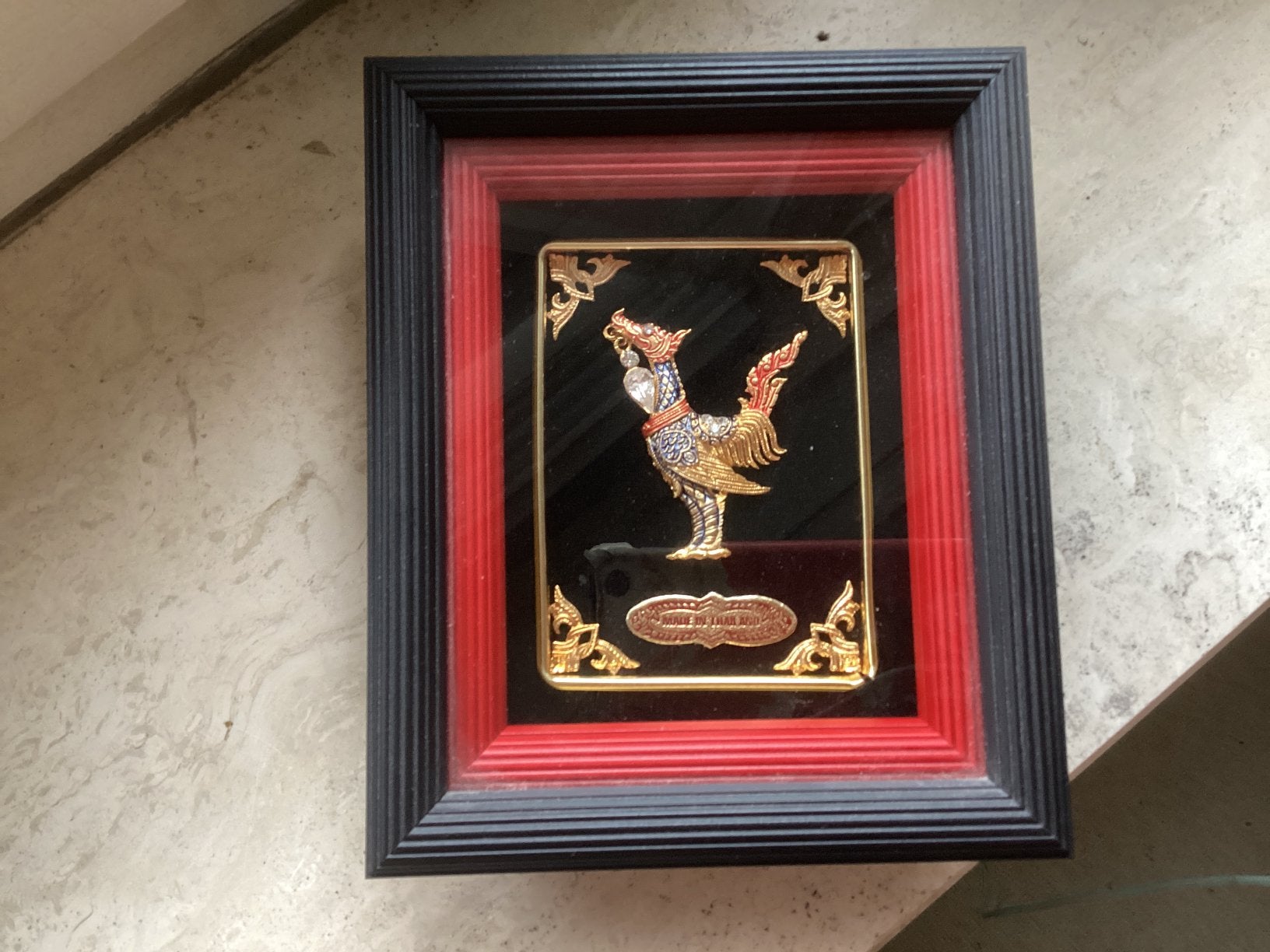 Vogel cloisonnee // hoog 15x12.5x4 cm, Antiek en Kunst, Kunst | Designobjecten, Ophalen of Verzenden