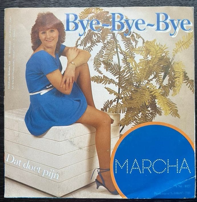 Marcha “bye-bye-bye”/ “dat doet pijn” (VNC1027), 7 inch, Ophalen of Verzenden, Zo goed als nieuw, Nederlandstalig