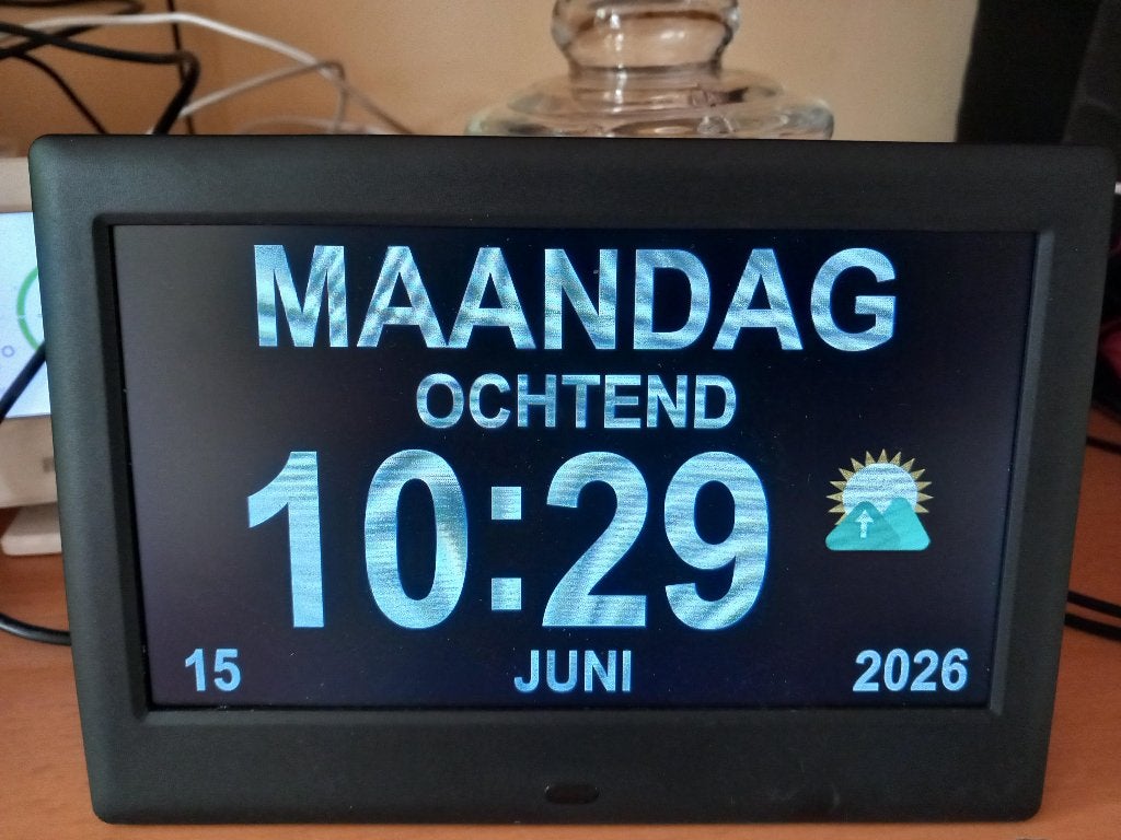 Dementie klok, Ophalen, Gebruikt, Digitaal, Wekker of Tafelklok