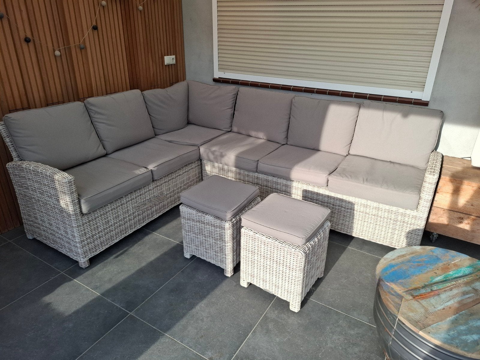 Kettler Loungeset - Zo goed als nieuw, Tuin en Terras, Ophalen, 5 zitplaatsen, Bank, Zo goed als nieuw