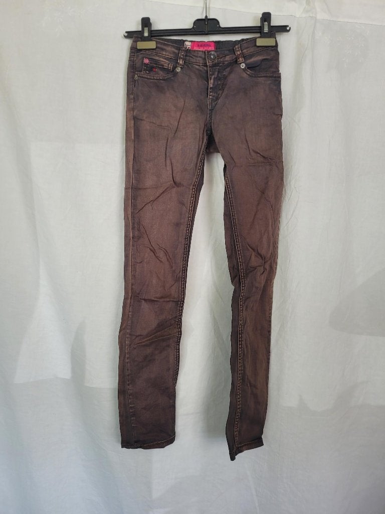 Stoere bruine broek mt 152 merk Blue Rebel, Broek, Meisje, ., Ophalen of Verzenden