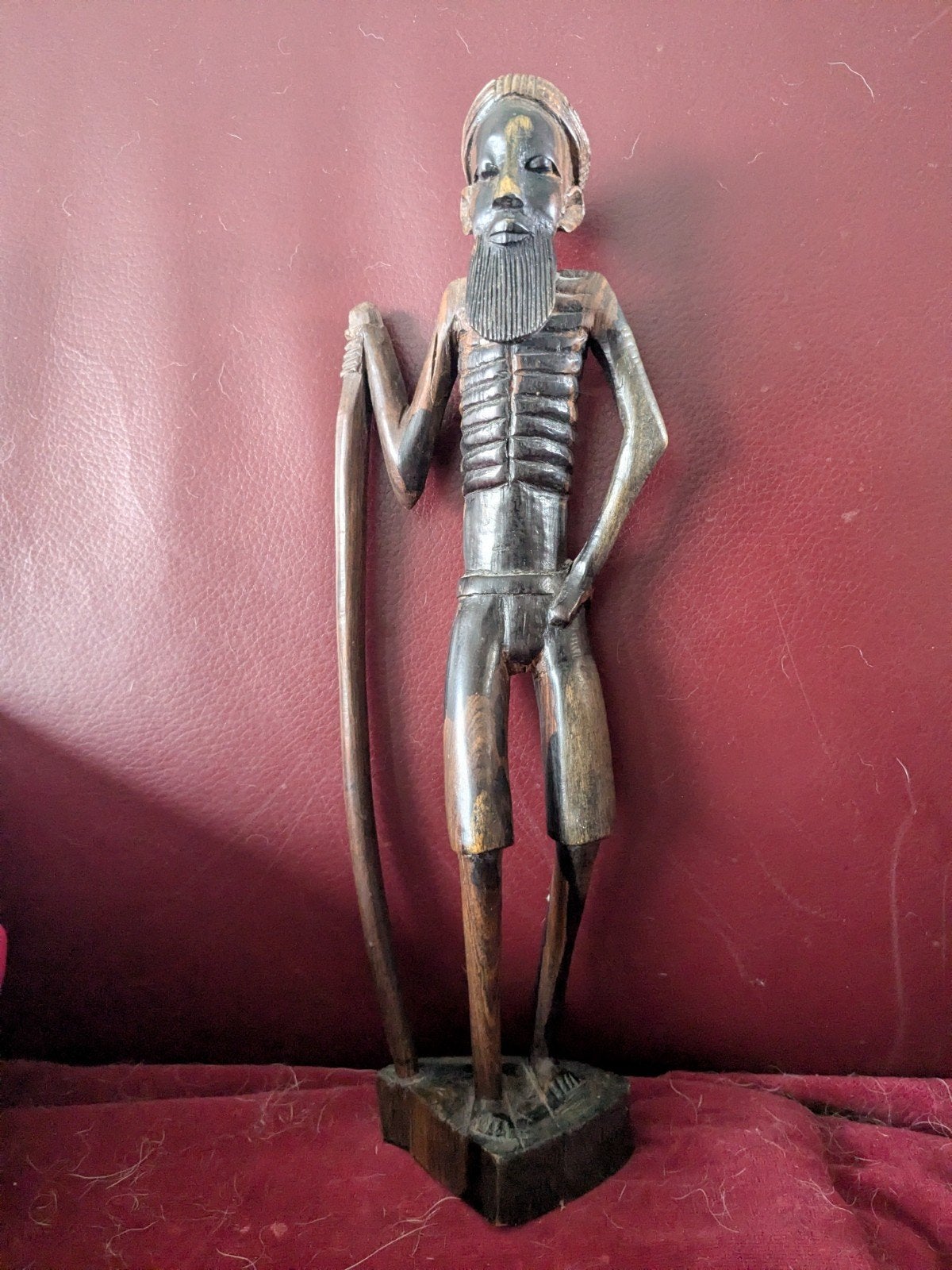 vintage handgemaakt beeldjes, Antiek en Kunst, Houtsnijwerk, Ophalen of Verzenden, Handgemaakt, 20 - 50 cm