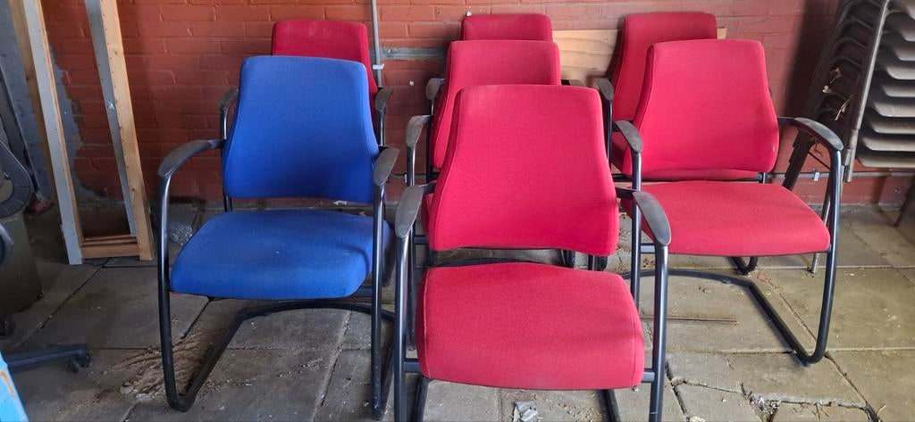 BMA Axia slede stoelen/kantoorstoelen Axia stoelen, Gebruikt, Ophalen of Verzenden, Stof, Vijf, Zes of meer stoelen