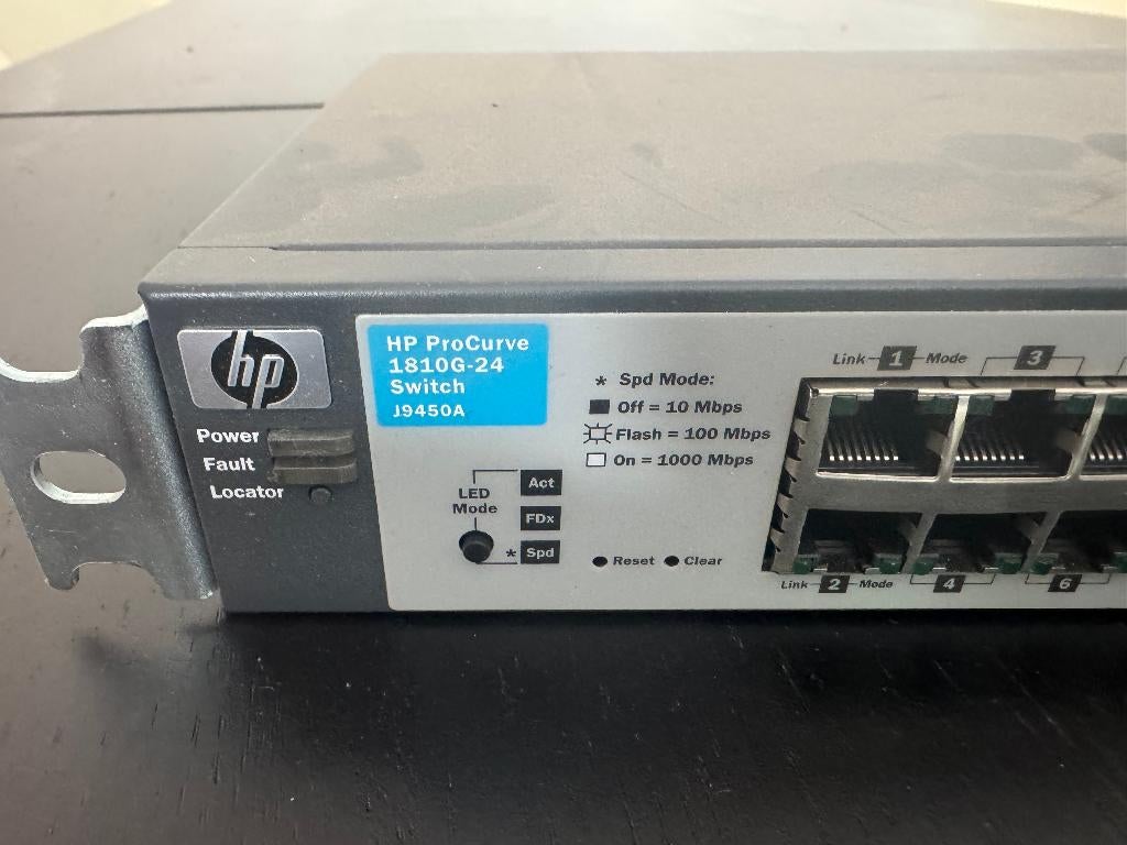 Switch Hp 1810-24G, Ophalen of Verzenden, Gebruikt