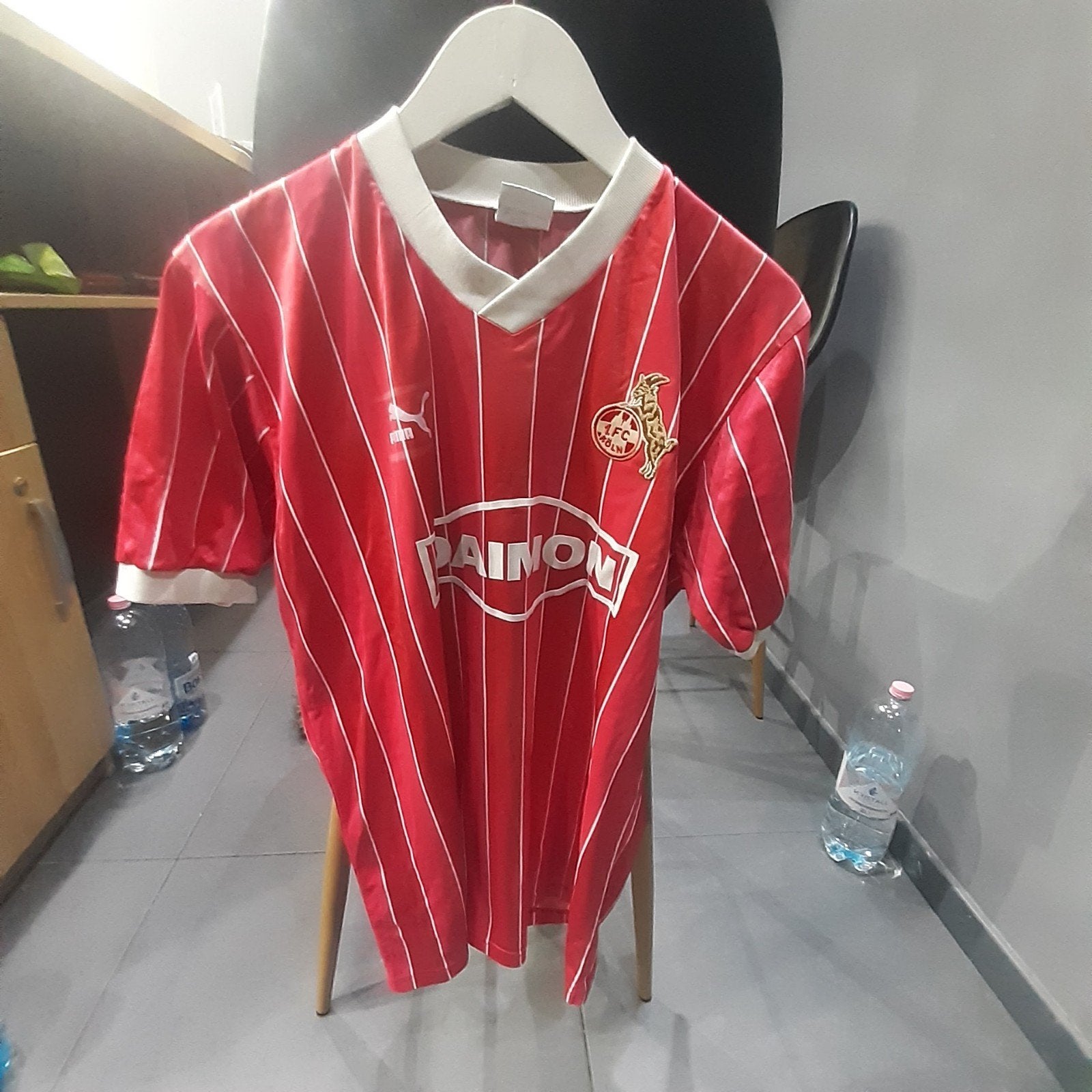 voetbalshirt  puma 1fc koln  80s, Verzamelen, Ophalen of Verzenden, Zo goed als nieuw, Buitenlandse clubs, Shirt