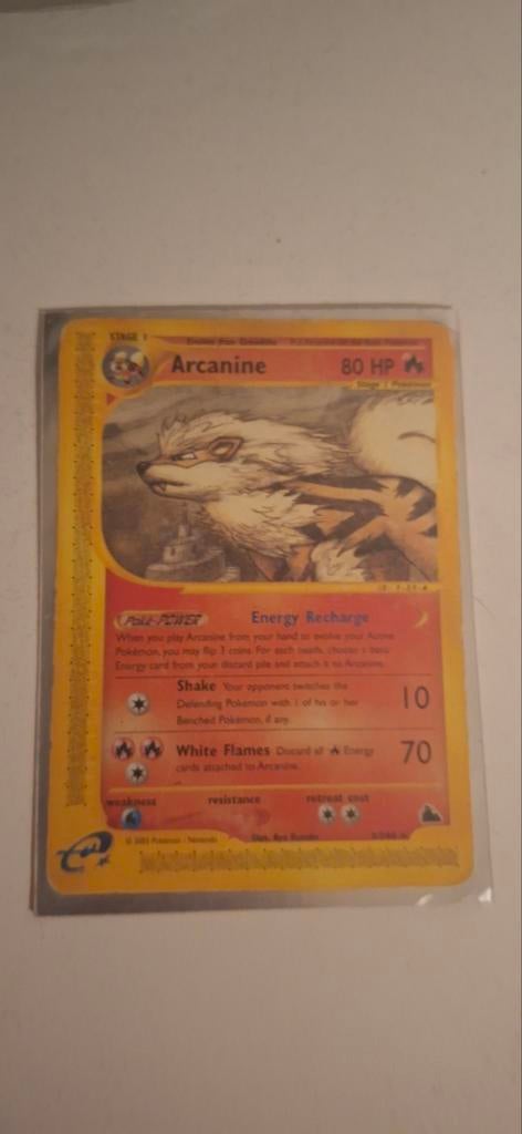 Arcanine 3/144 Skyridge, Hobby en Vrije tijd, Verzamelkaartspellen | Pokémon, Ophalen of Verzenden, Gebruikt, Losse kaart