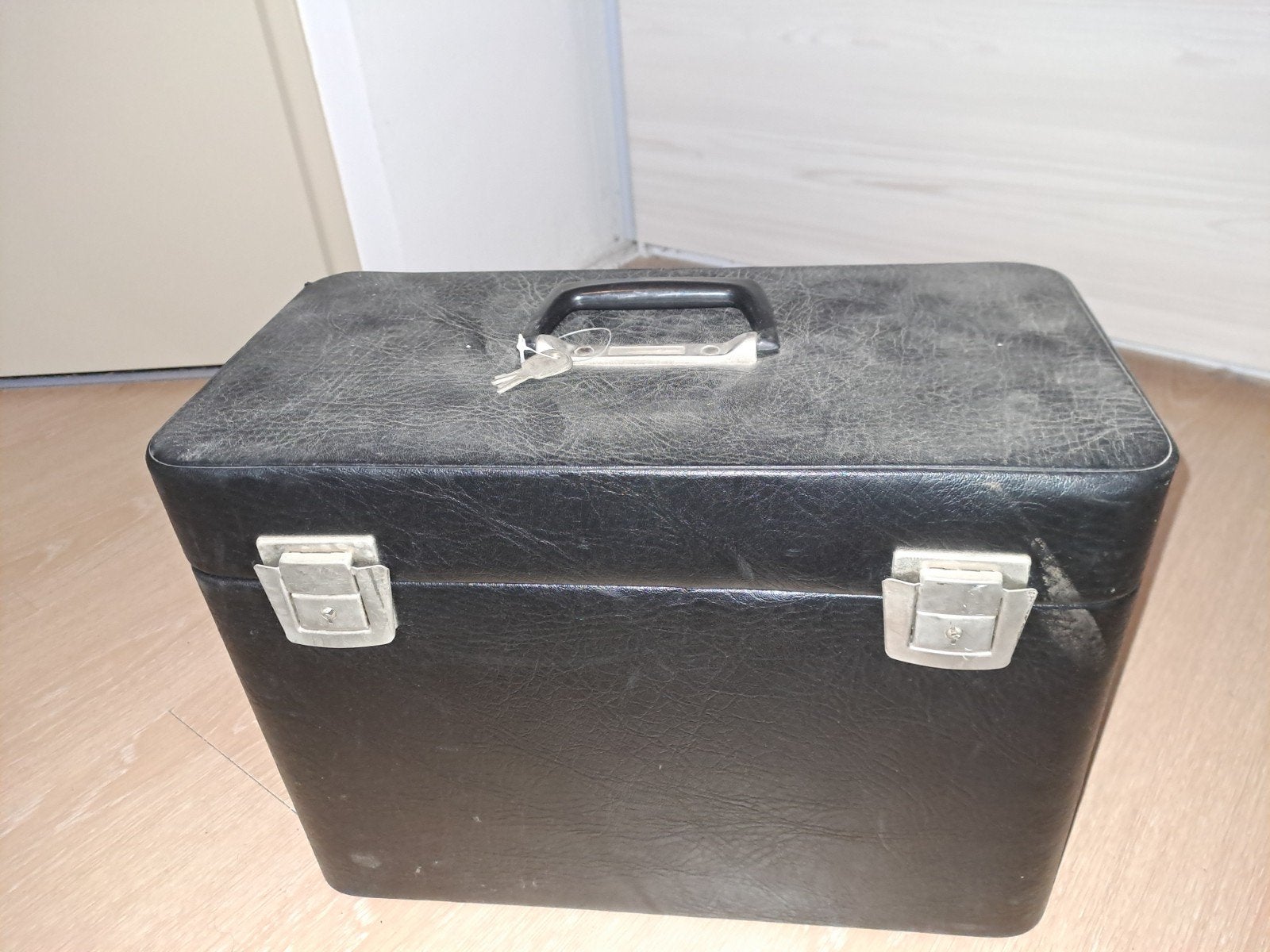 Vintage Hangmappen Koffer - Zwart, Gebruikt, Ophalen, Overige materialen, Gebruikt, Slot
