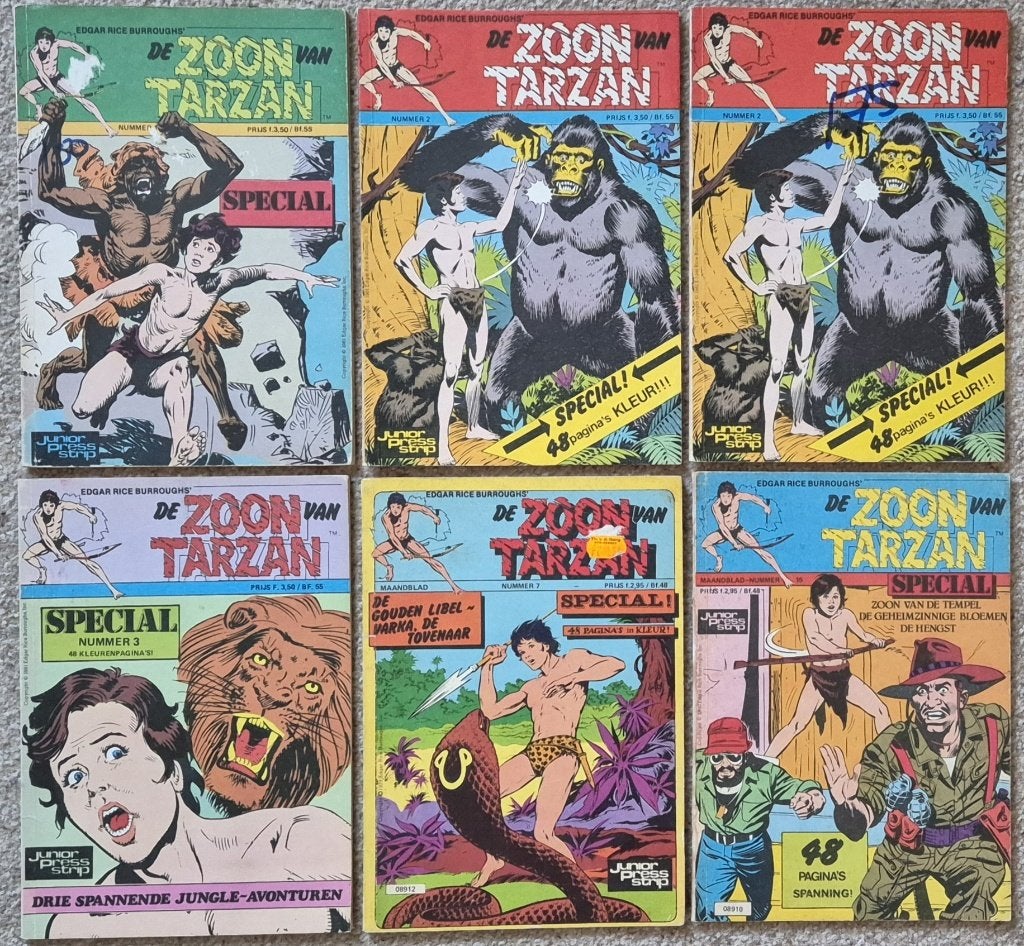 ZOON van TARZAN Special | 6 comics | in 1 koop | 1979-1983, Gelezen, Europa, Ophalen of Verzenden, Meerdere comics