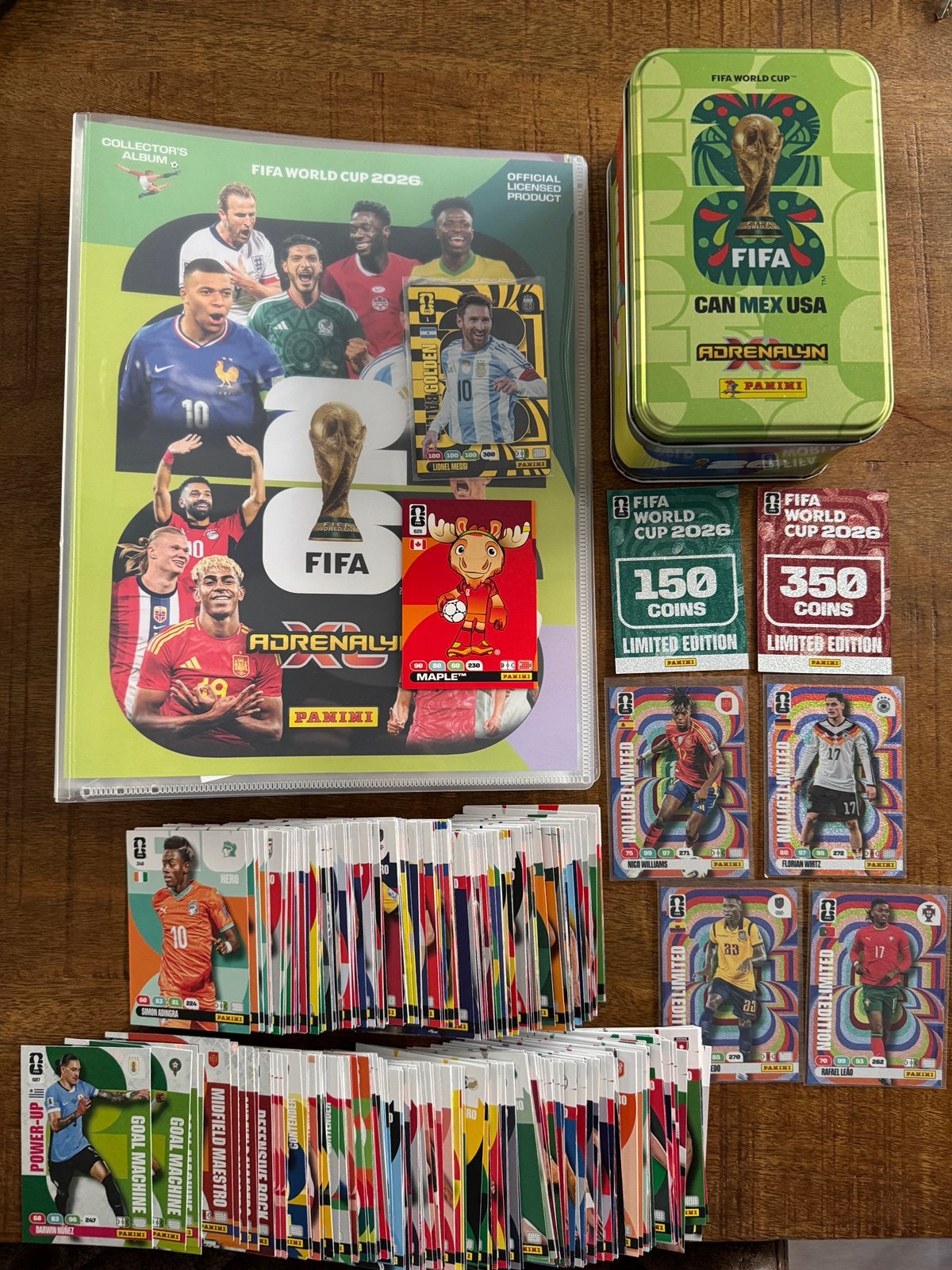 279 verschillende kaarten Panini FIFA World Cup 2026 - Messi, Ophalen of Verzenden, Nieuw, Meerdere plaatjes