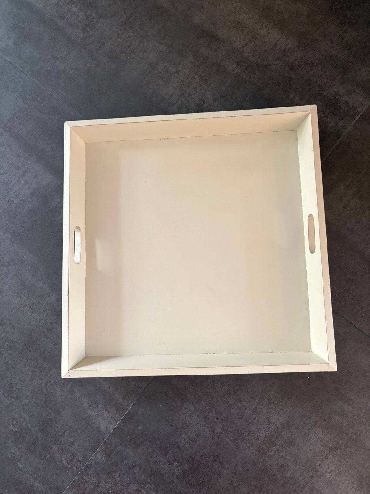 Dienblad hout 60 X 60 cm, Ophalen, Met opstaande rand, Gebruikt, Vierkant