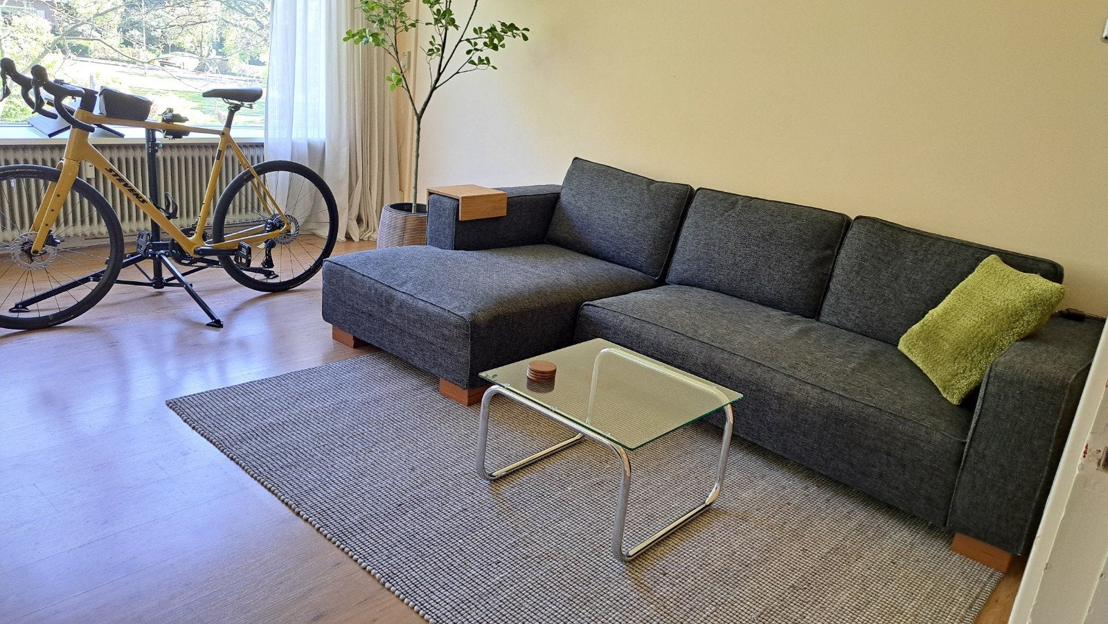 Hoekbank 2.80m, Ophalen