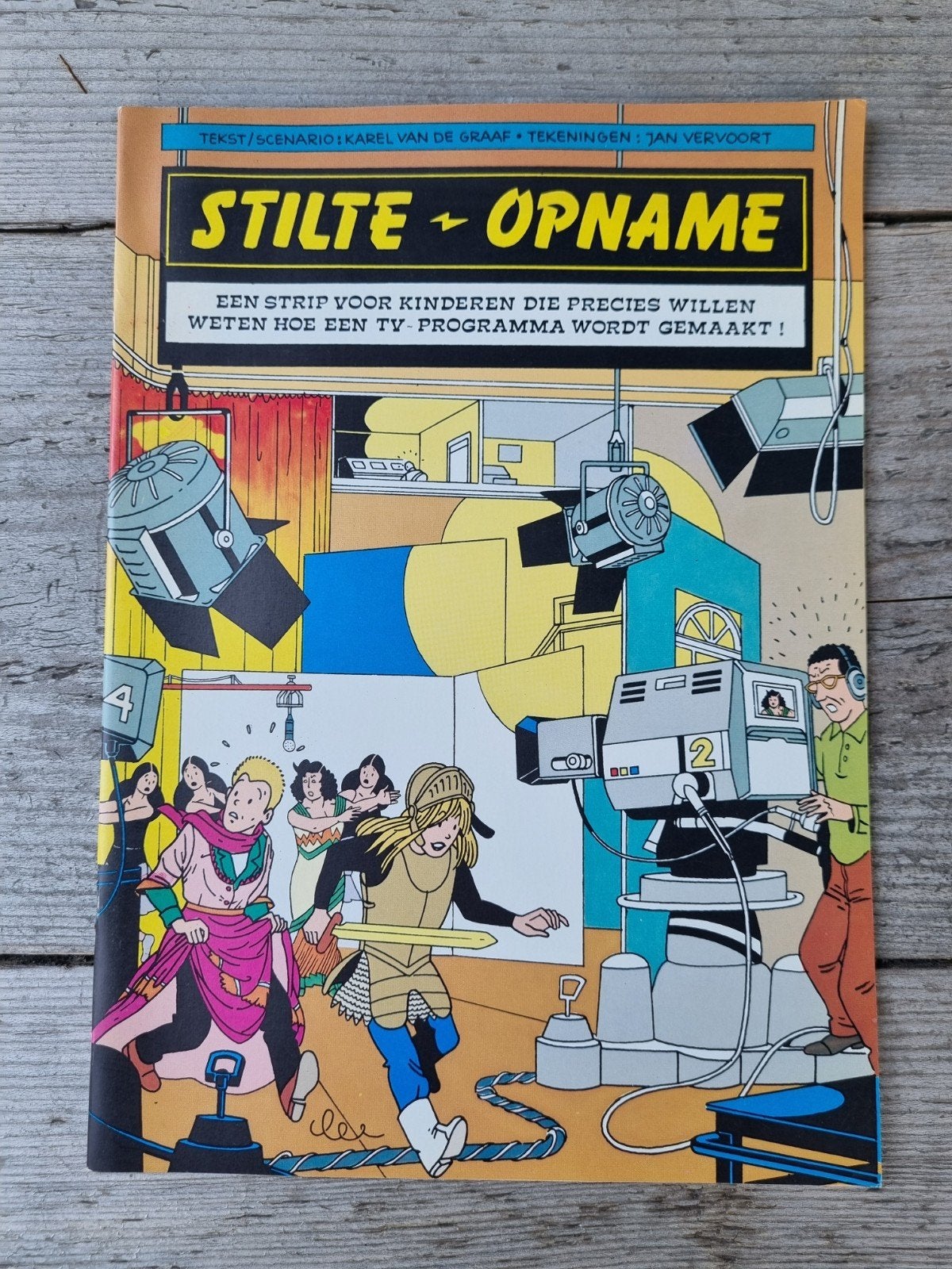Stilte + Opname: Hoe een TV-programma wordt gemaakt, Eén stripboek, Ophalen of Verzenden