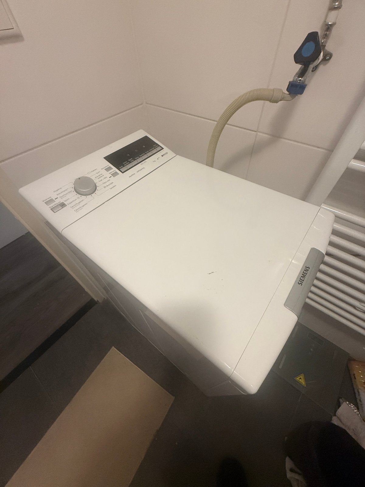 Siemens Bovenlader Wasmachine - Compact en Efficiënt, Witgoed en Apparatuur, Wasmachines, Ophalen, 6 tot 8 kg, Bovenlader, Kort programma