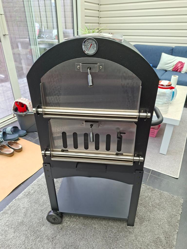 Houtskool Pizza Oven met Pizzasteen en Grillrooster, Tuin en Terras, Ophalen of Verzenden, Nieuw, Onbekend