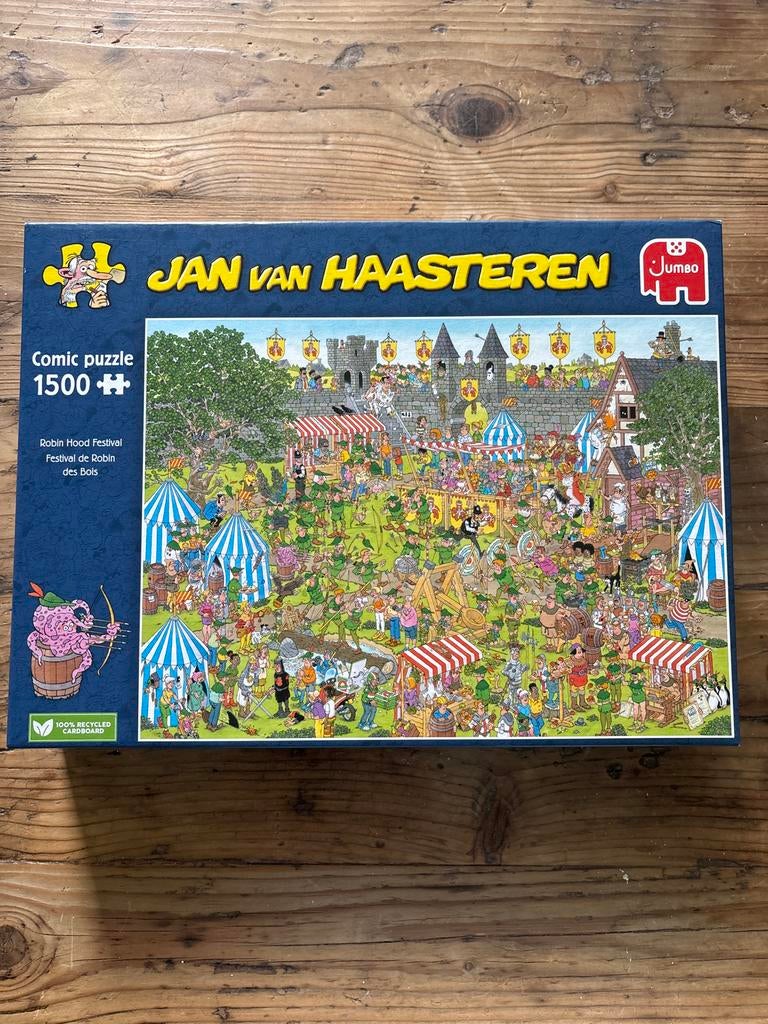 Jan van Haasteren Robin Hood Festival 1500 stukjes, Ophalen of Verzenden, Meer dan 50 stukjes, Zo goed als nieuw, 6 jaar of ouder