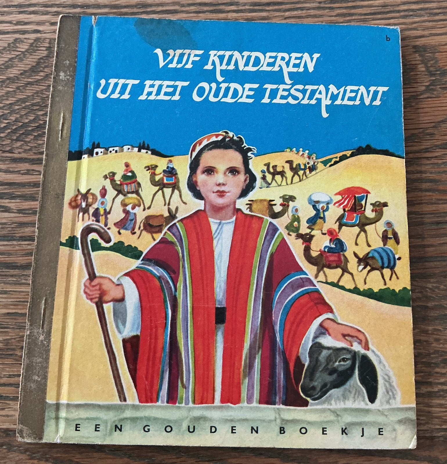 Oud Gouden Boekje VIJF KINDEREN UIT HET OUDE TESTAMENT 1957, Ophalen, Gelezen, Non-fictie, Gouden boekje