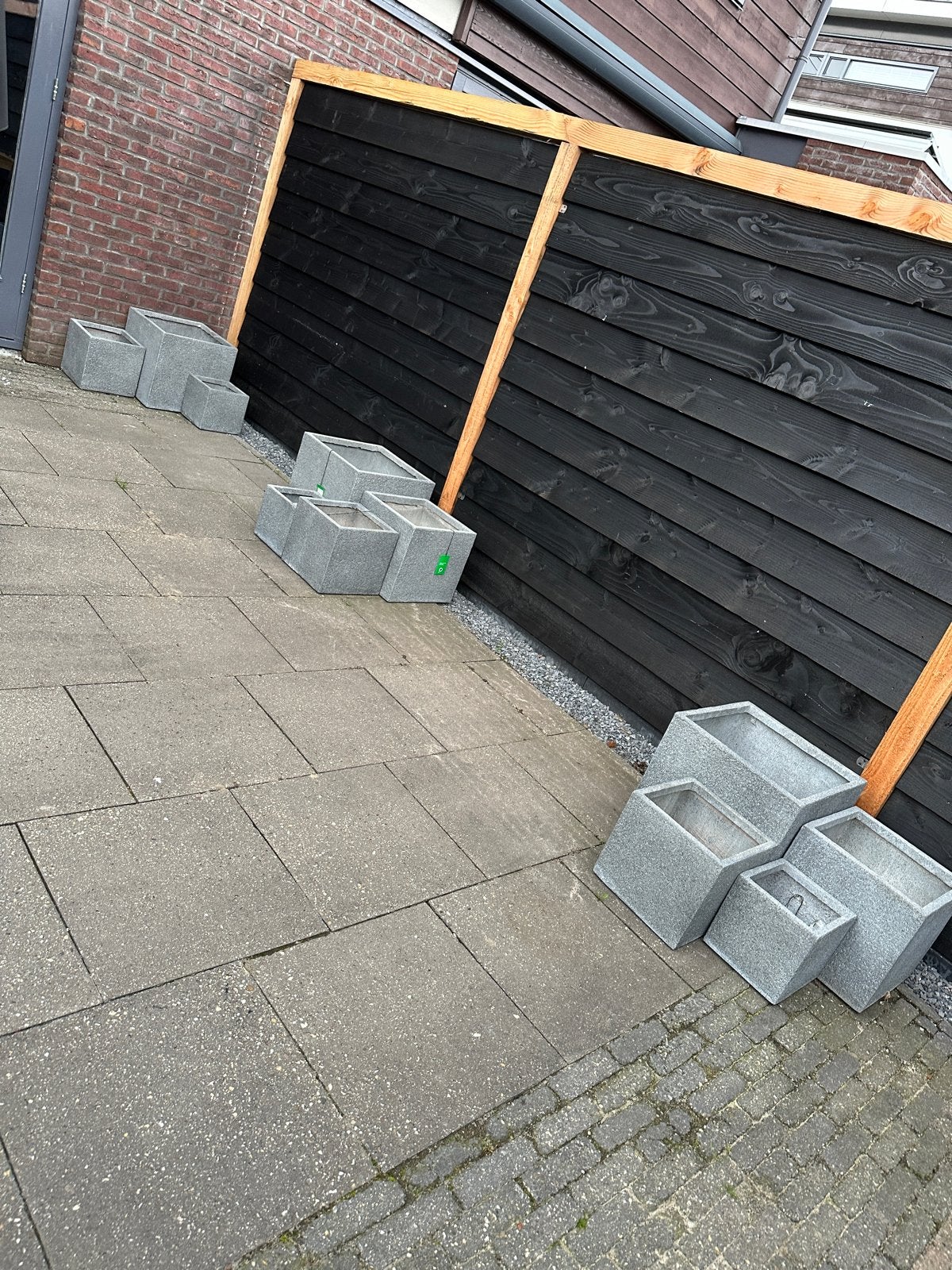 11 Plantenbakken grootste 40x40x40, Ophalen, Gebruikt, Balkon, Minder dan 60 cm