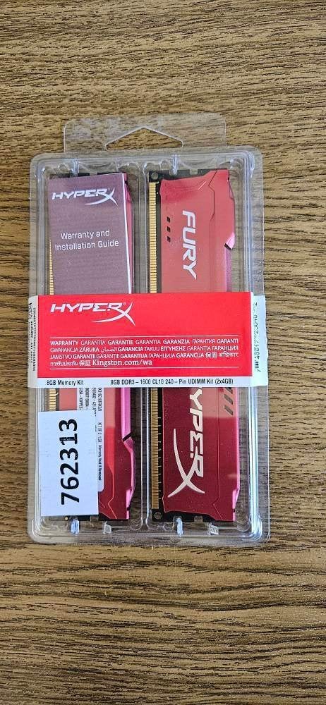 HyperX Fury red HX316C10FRK2/8; 8 GB DDR3 @ 1.600MT/s, Computers en Software, 8 GB, DDR3, Ophalen of Verzenden, Desktop