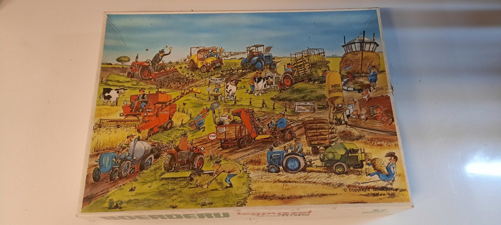 Puzzel landbouw veeteelt boerderij, Ophalen of Verzenden, Minder dan 500 stukjes, Gebruikt, Legpuzzel