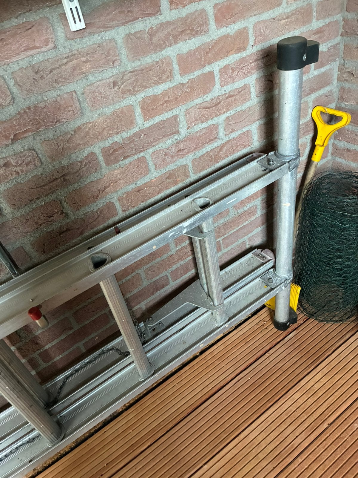 2 delige stevige ladder, Doe-het-zelf en Verbouw, Ophalen, Zo goed als nieuw, Rolsteiger of Kamersteiger, 5 meter of hoger