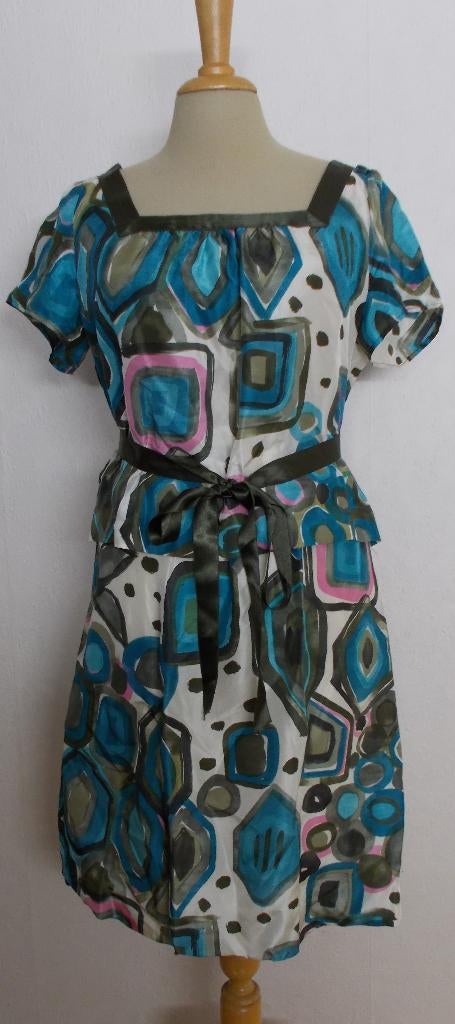 Mooie 100% silk set van rok + top van Tintoretto! 42, Kleding | Dames, Maat 42/44 (L), Zo goed als nieuw, Knielengte, Verzenden