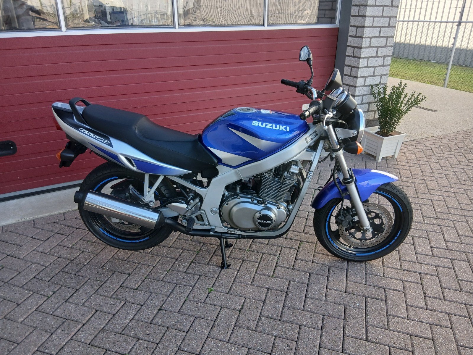 mooie suzuki GS-500 blauw 2004 # weinig km ##A2#, Japan, Onbekend, Minimaal motorrijbewijs A2, Handgeschakeld