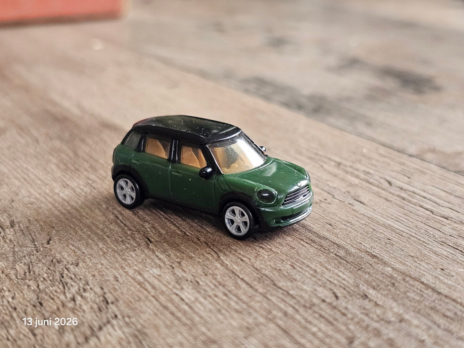 Mini Cooper modeltrein HO - Groen, Ophalen of Verzenden