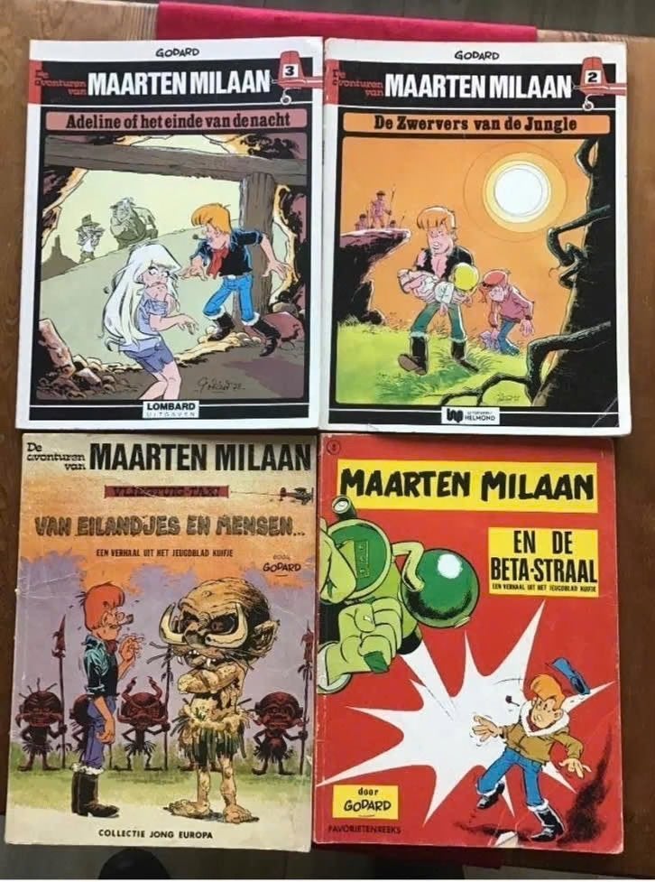 4 uitgaves Maarten Milaan door Godard, Boeken, Stripboeken, Meerdere stripboeken, Ophalen of Verzenden, Gelezen