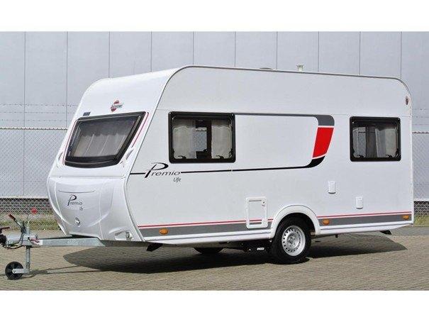 Bürstner Premio Life 430 TS, Caravans en Kamperen, Standaardzit, Schokbreker, Dwarsbed, 750 - 1000 kg