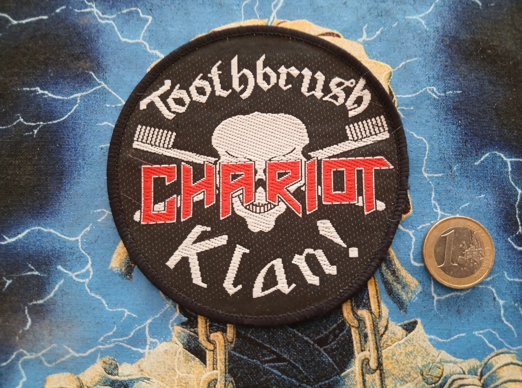 Chariot   vintage 80's toothbrush klan patch t109 nwbohm, Ophalen of Verzenden, Nieuw, Kleding