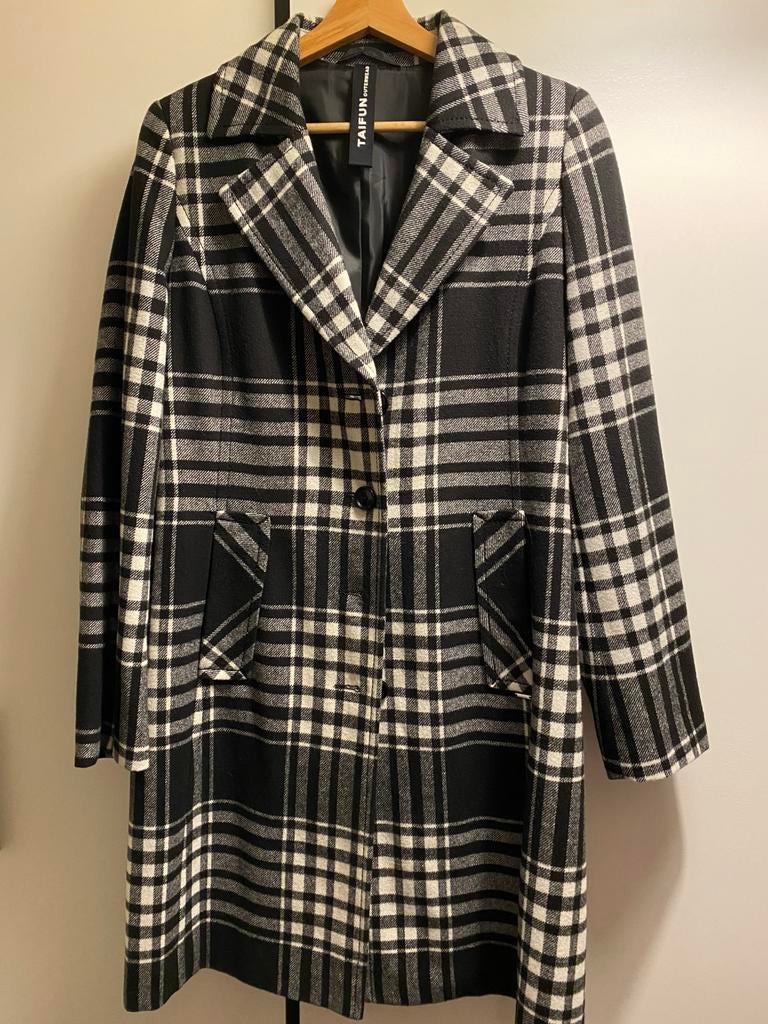 Taifun mantel maat 40, Kleding | Dames, Jassen | Winter, Ophalen of Verzenden, Zo goed als nieuw, Maat 38/40 (M), Zwart