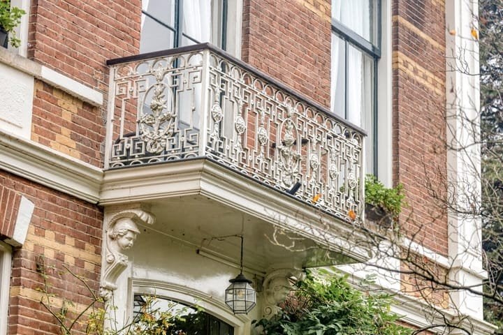Antieke Gietijzeren Balustrade - Fin de Siècle (ca. 1890), Ophalen of Verzenden