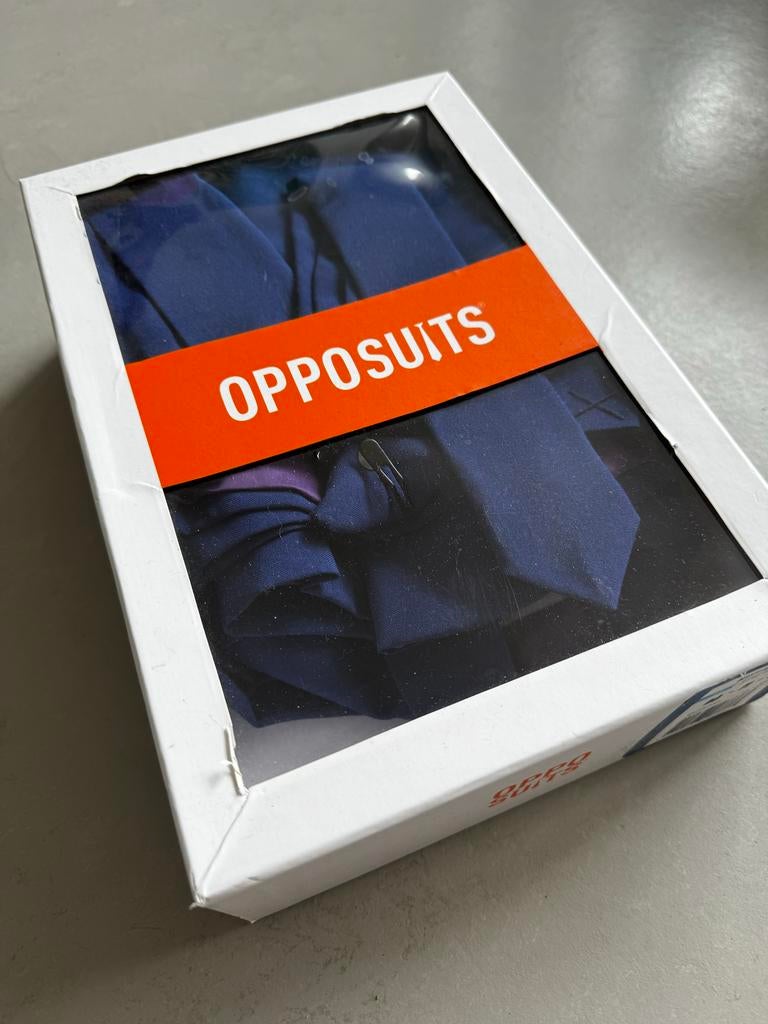 Opposuits pak met effen Blauwe Stropdas: 98-104, Ophalen of Verzenden, Nieuw, Blauw, Effen