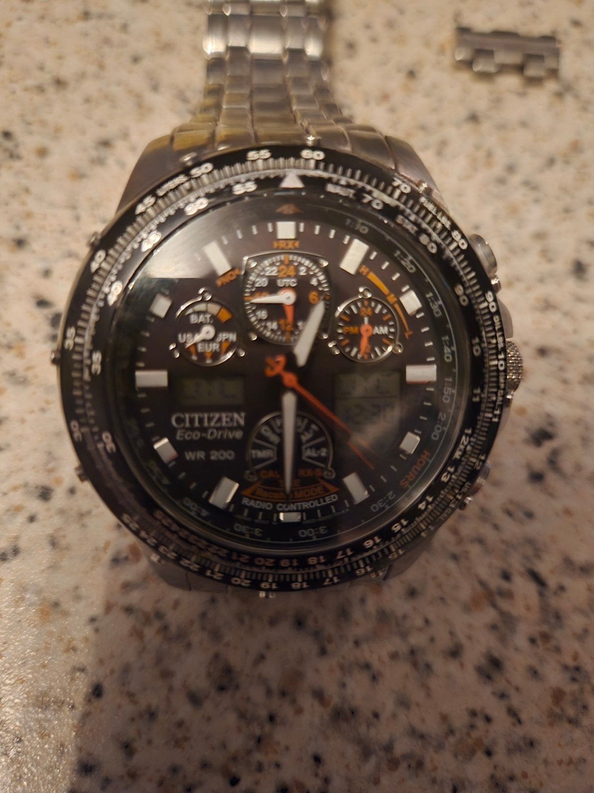 Citizen Eco-Drive WR 200 Herenhorloge - Krasvrij Glas, Sieraden, Tassen en Uiterlijk, Horloges | Heren, Staal, Gebruikt, Staal