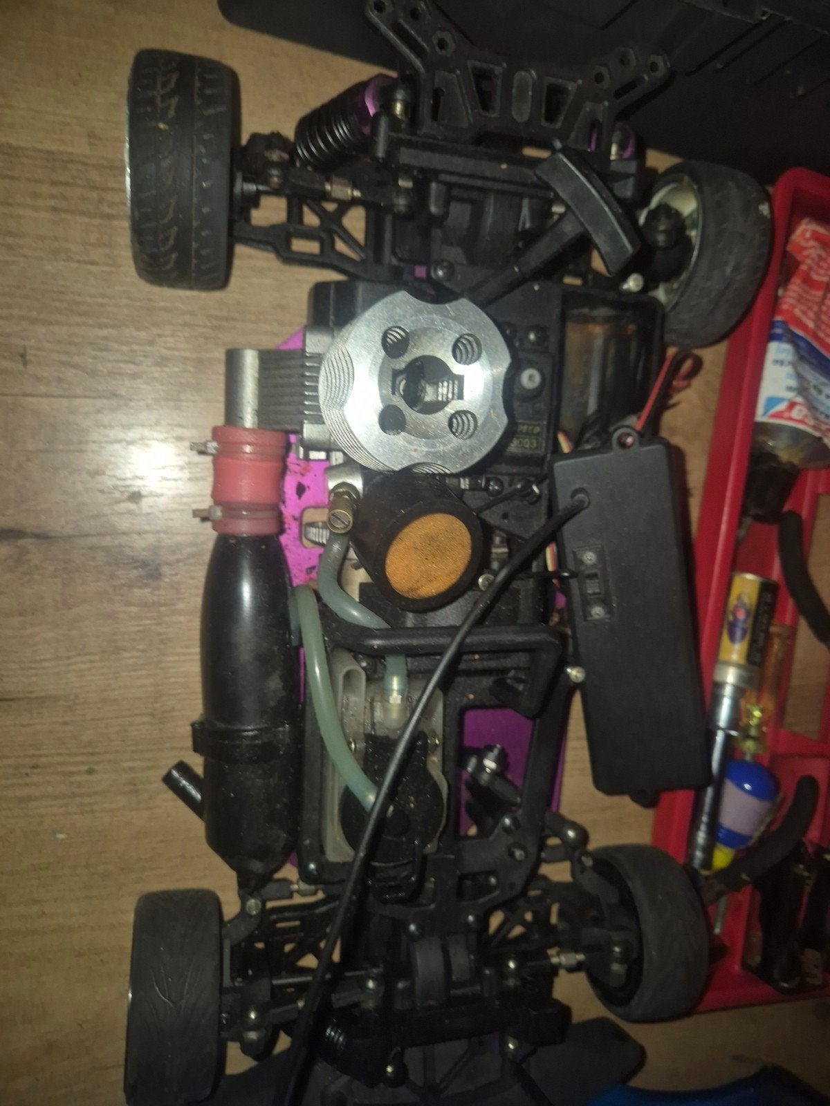 Snelle Nitro RC Auto -  Bijna Compleet met extra's, Ophalen of Verzenden