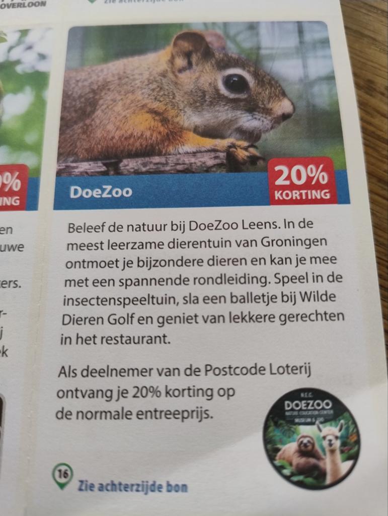 Korting DoeZoo, Drie personen of meer, Kortingskaart