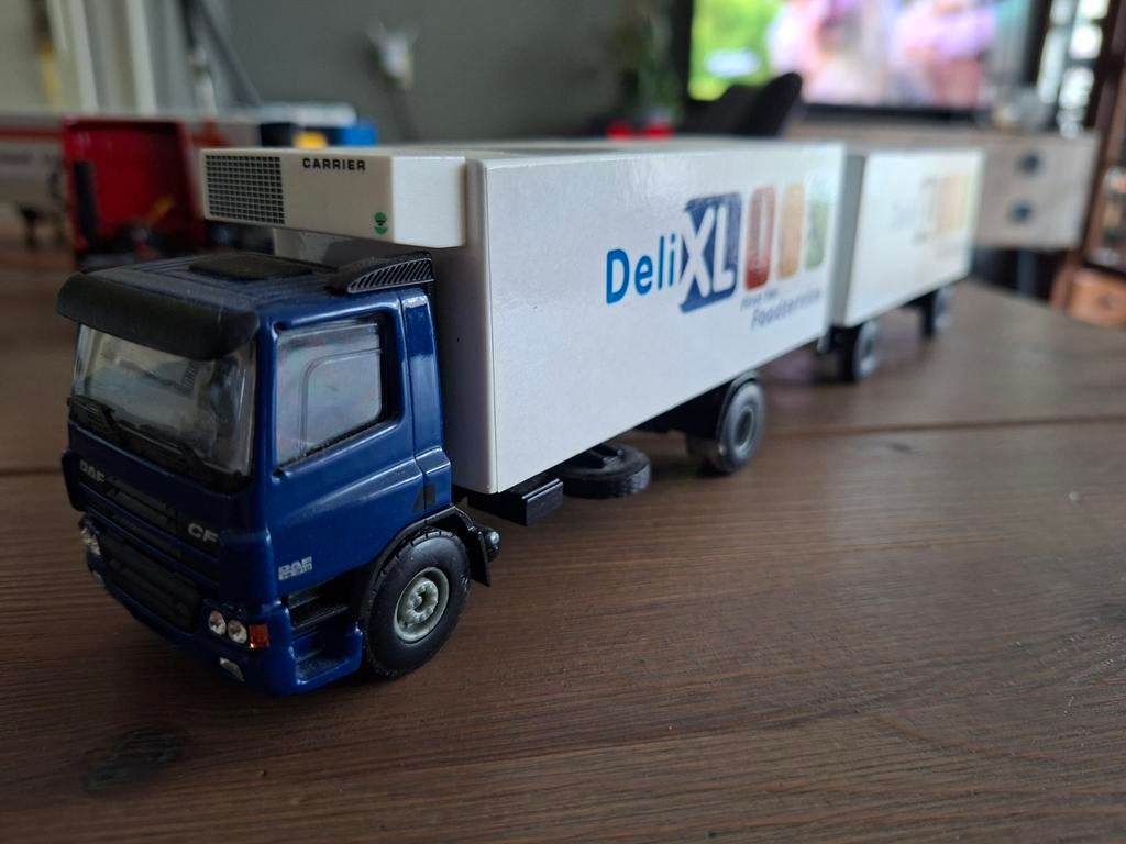 Lioncar DAF CF combie Deli XL, Hobby en Vrije tijd, Modelauto's | 1:50, Ophalen of Verzenden, Zo goed als nieuw, Bus of Vrachtwagen