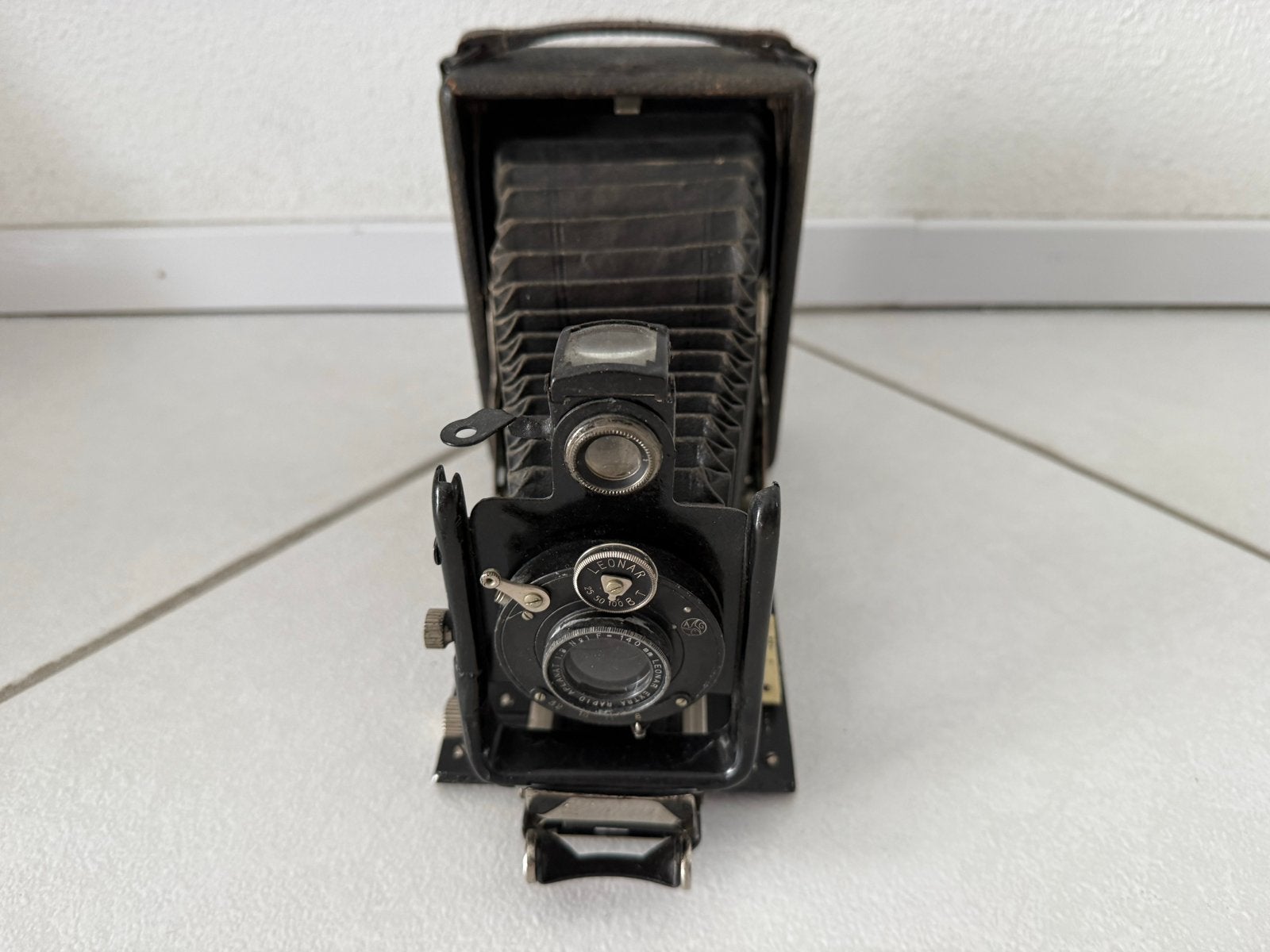 Vintage Opvouwbare Balgcamera - Antieke Fotocamera, Audio, Tv en Foto, Fotocamera's Analoog, Ophalen of Verzenden, Gebruikt, Compact