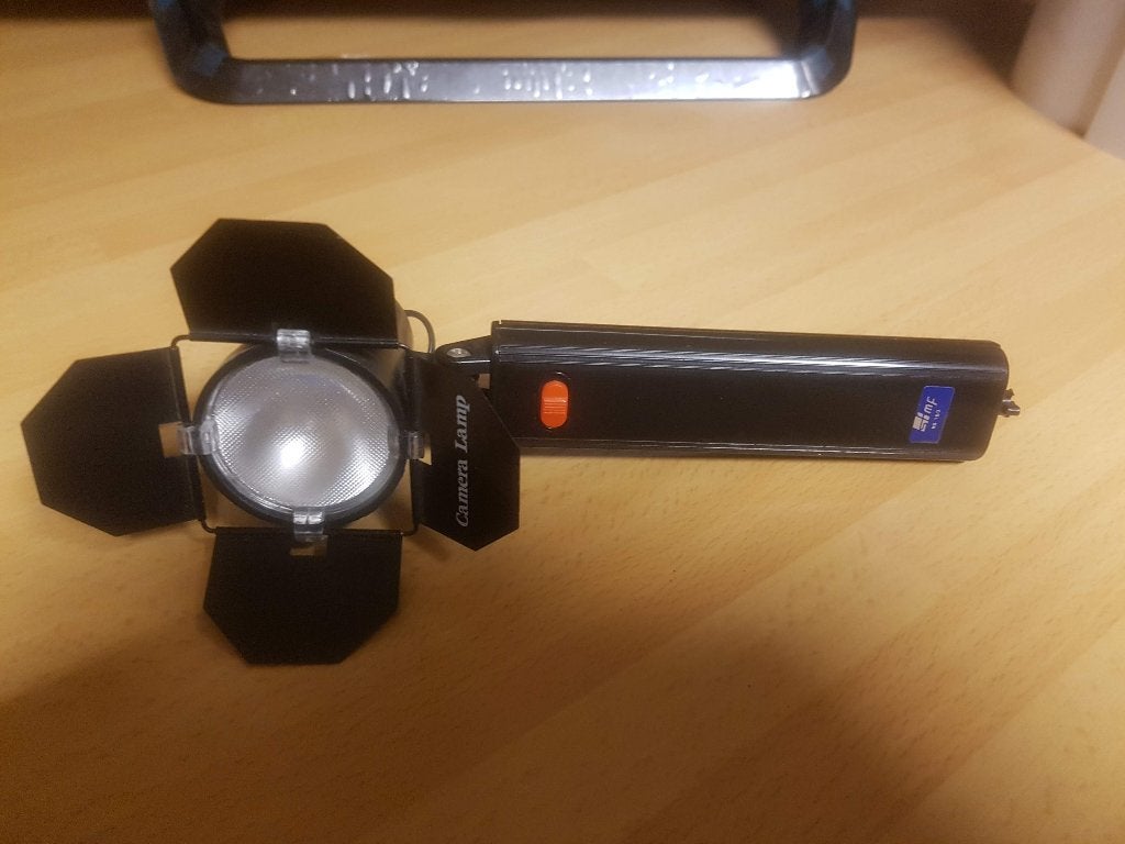 camera filmlamp fotolamp videolamp actiecamera barndoor, Audio, Tv en Foto, Verzenden, Zo goed als nieuw, Lamp of Flitsset