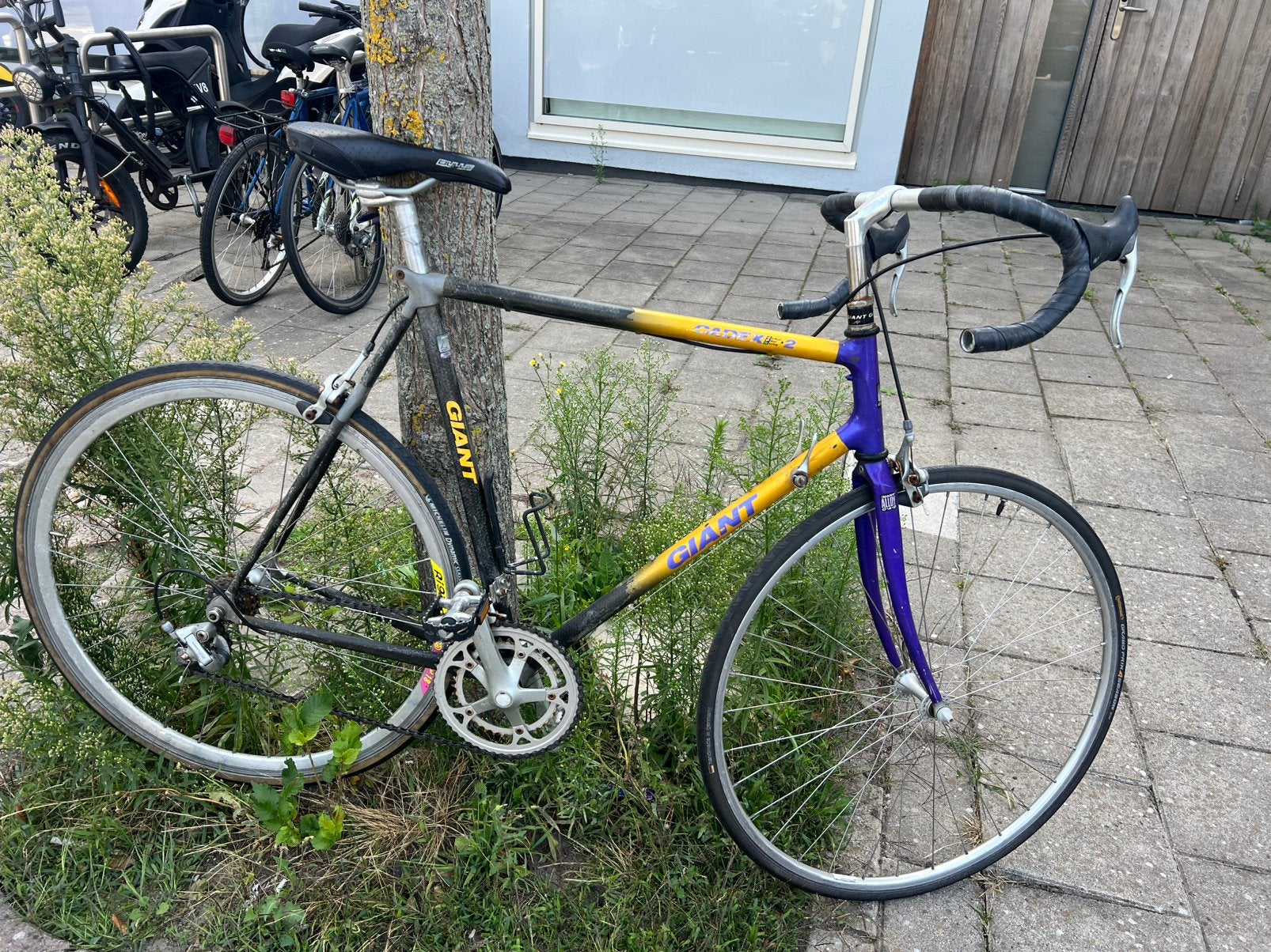 race fiets rijd prima met shimano onderdelen, 28 inch, Gebruikt, Carbon, 10 tot 15 versnellingen