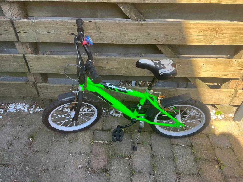 Kinderfiets 16 inch, Ophalen, Gebruikt, Velgrem, 16 tot 20 inch