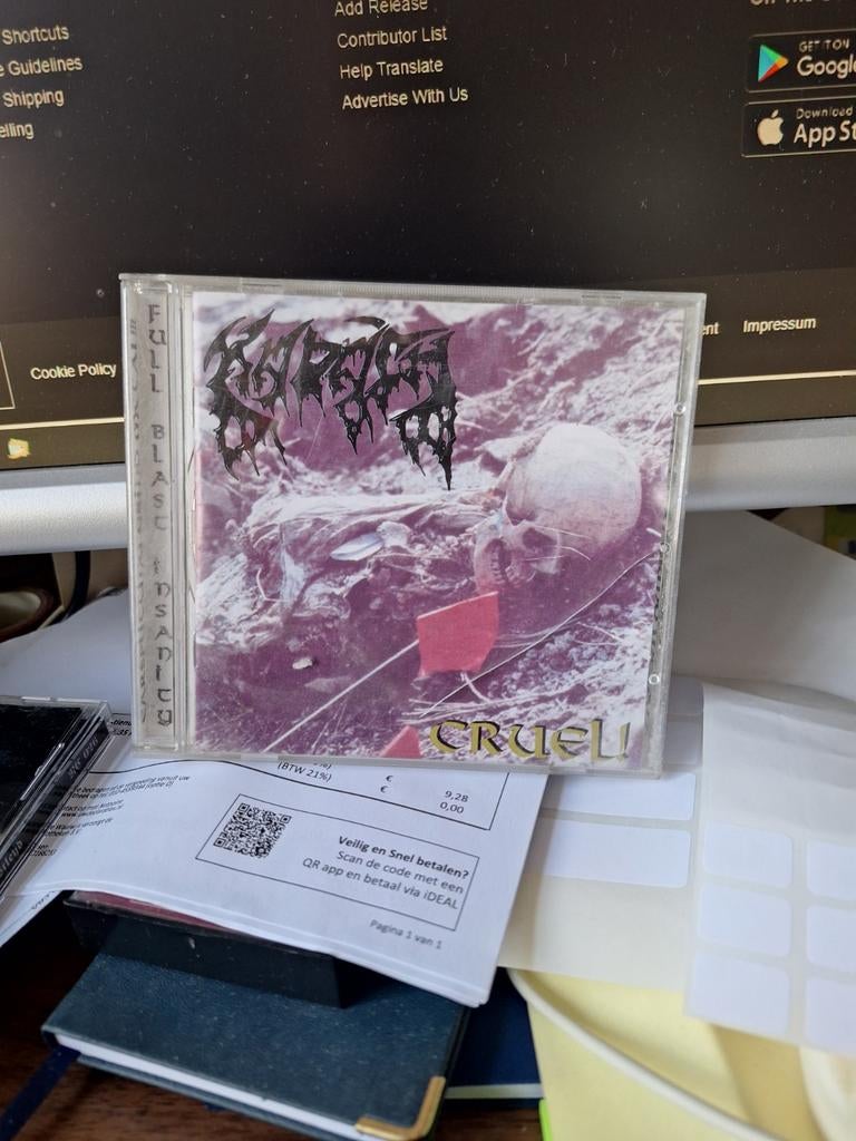 Graveworm - Cruel! CD, Cd's en Dvd's, Cd's | Hardrock en Metal, Zo goed als nieuw, Ophalen of Verzenden