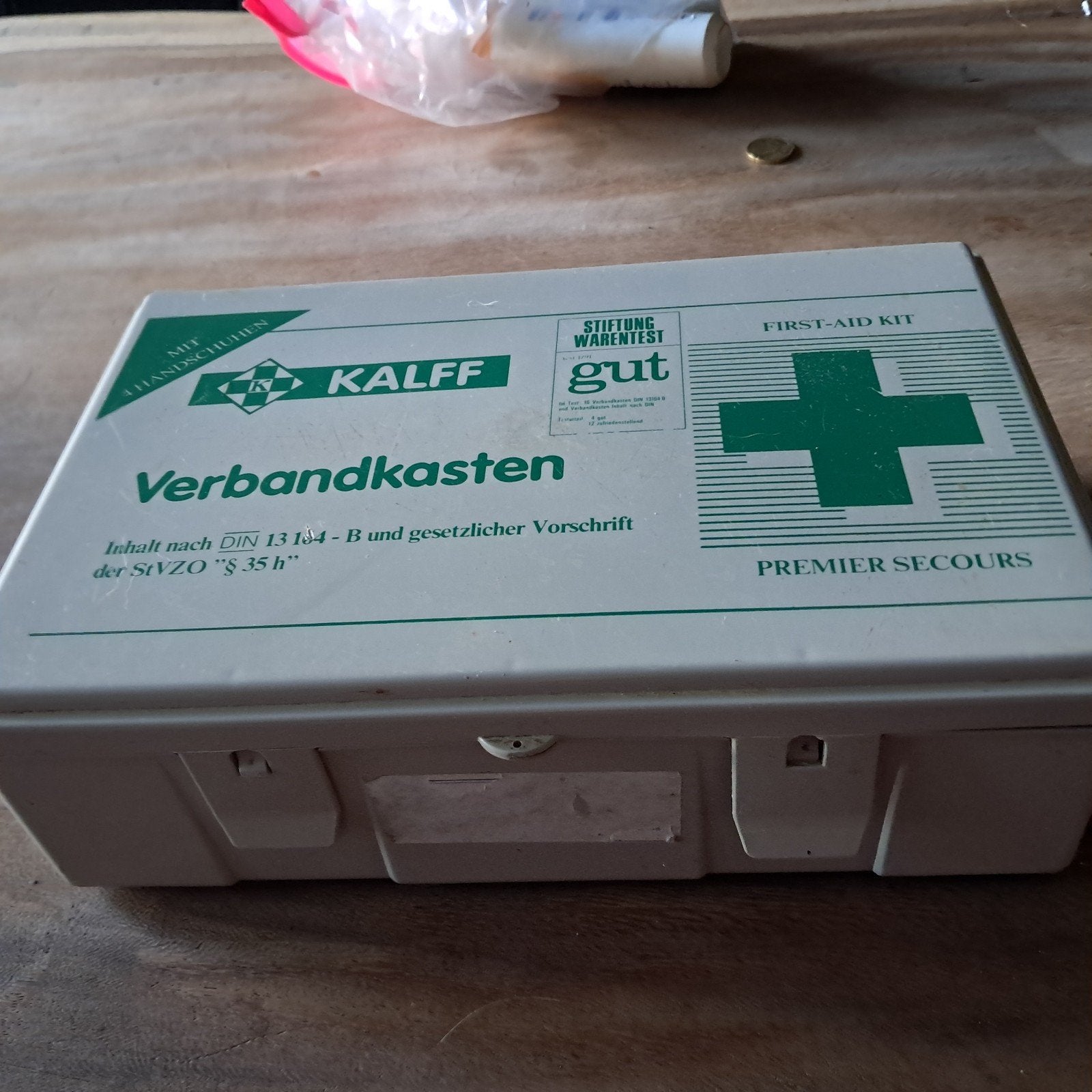 verbanddoos, Ophalen, Gebruikt