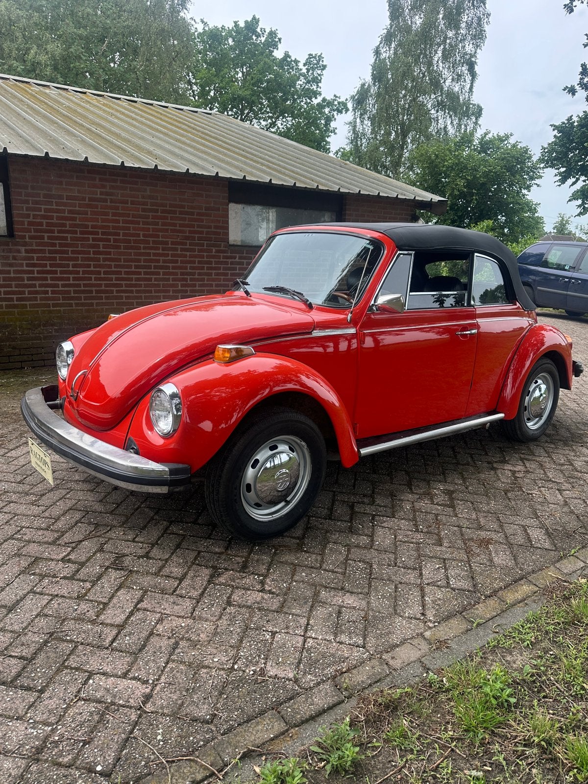 VW Kever Cabriolet 1978, Auto's, Zwart, Cabriolet, Volkswagen, Handgeschakeld