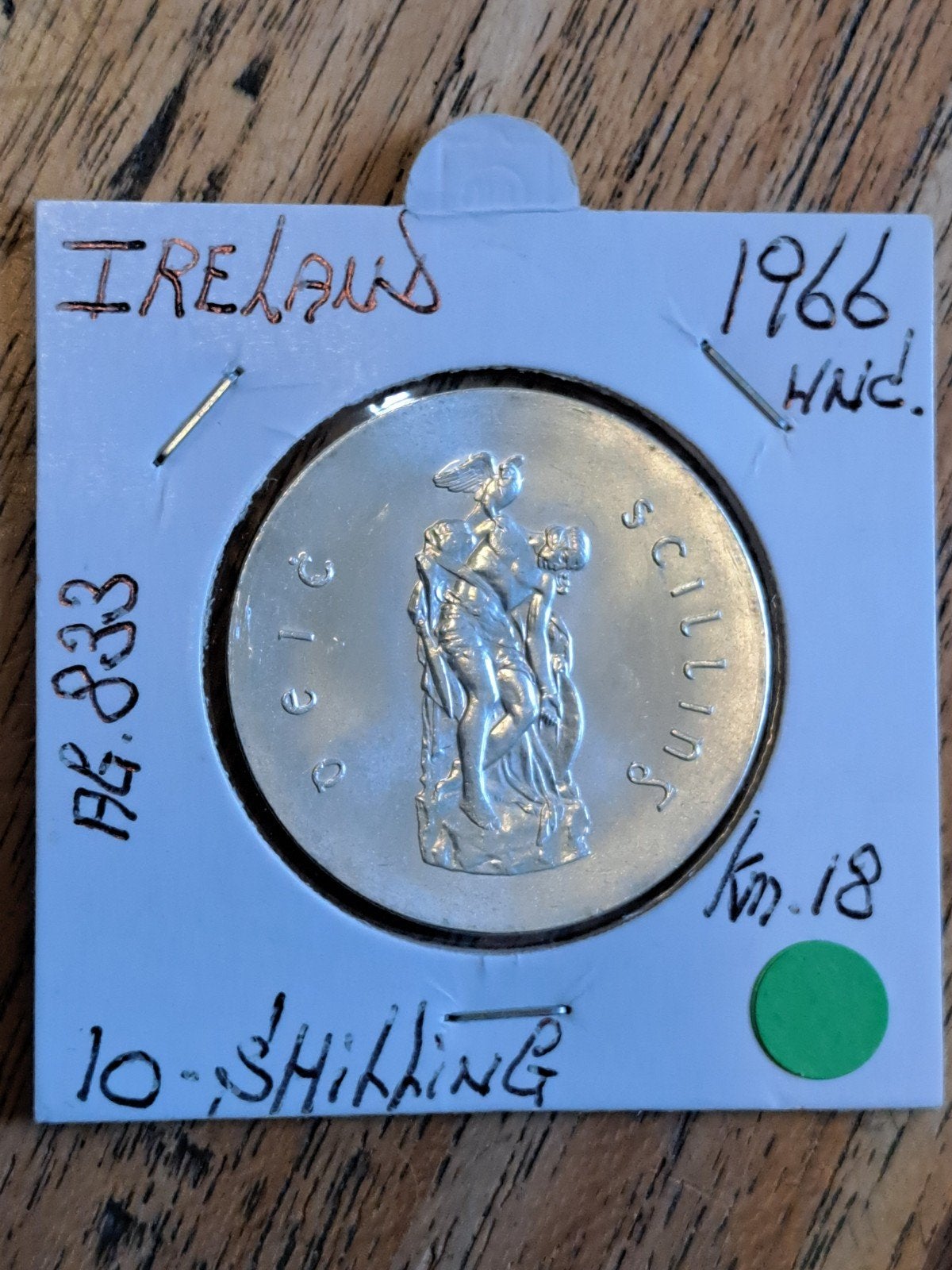 Ierland 10 shilling 1966 unc