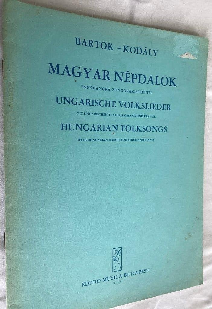 Bartók Kodály Népdalok hungarian folksongs bladmuziek, Zang, Gebruikt, Klassiek, Ophalen of Verzenden