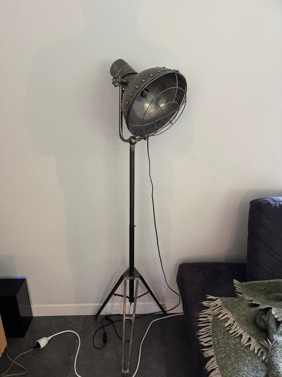 Industriële Vloerlamp met Statief - Vintage Stijl, Ophalen