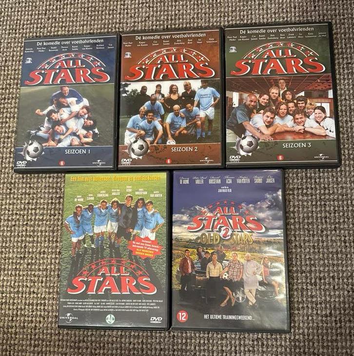 All Stars DVD Boxset - Seizoen 1, 2, 3, Film & Old Stars, Cd's en Dvd's, Dvd's | Tv en Series, Alle leeftijden, Boxset, Ophalen of Verzenden
